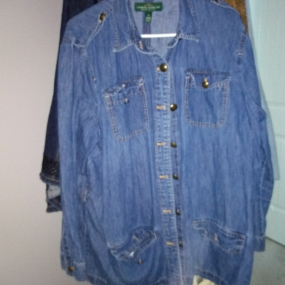 Ralph Lauren denim jacket. Belted